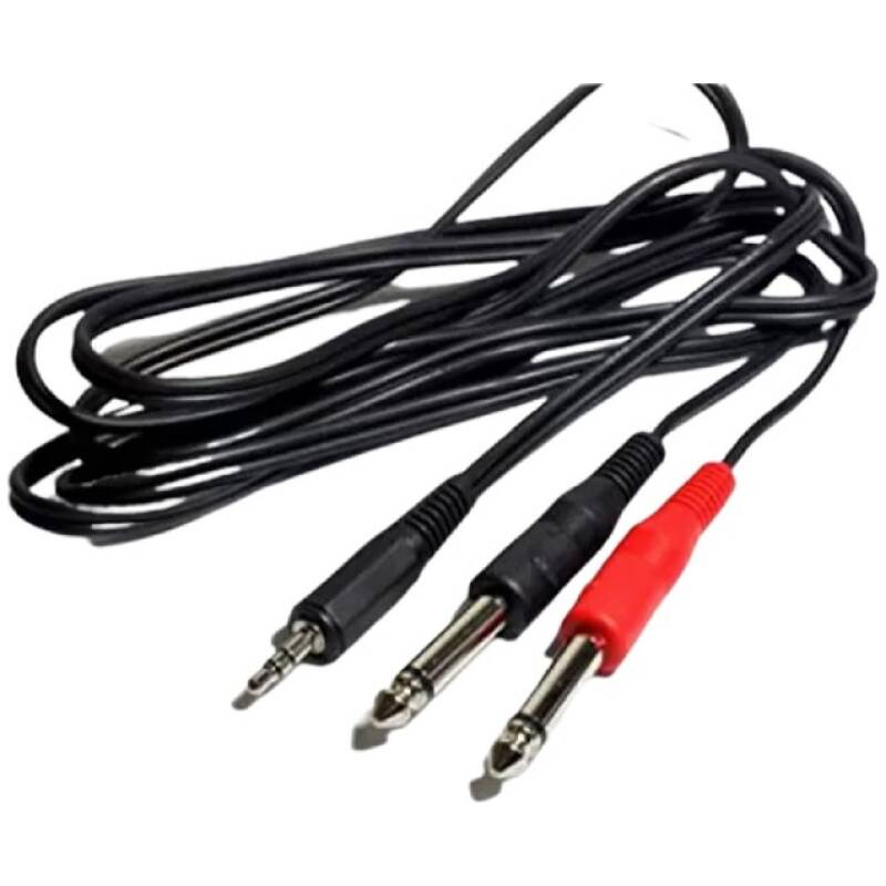 EWIC-YIN SPP 1M Dual 6.35mm (1/4") TS To Dual RCA (Male-To-Male) Stereo Audio Cable