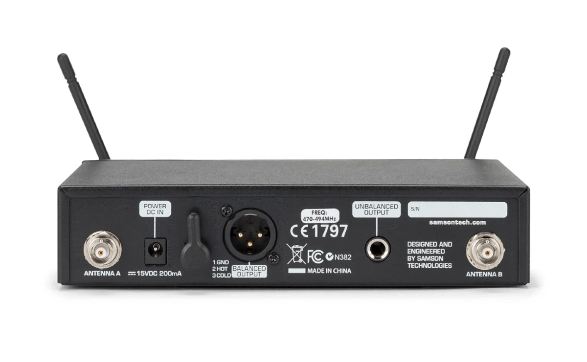 Samson Concert 99 Handheld UHF Wireless System With Q8 Microphone - Image 3