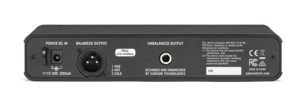 Samson SAMW-CONCERT 88X CL6 Handheld UHF Wireless System With Q7 Microphone - Image 5