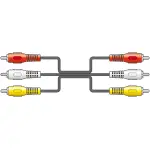 Tva - 5M - 3 X Rca Jack / 3 X Rca Jack Lead