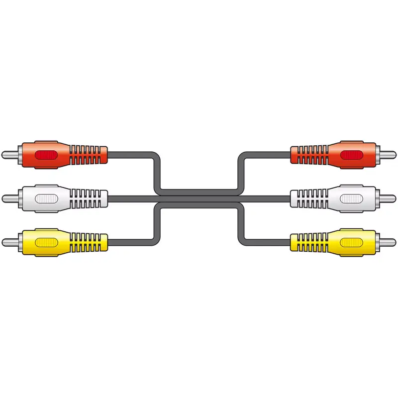 Tva - 5M - 3 X Rca Jack / 3 X Rca Jack Lead