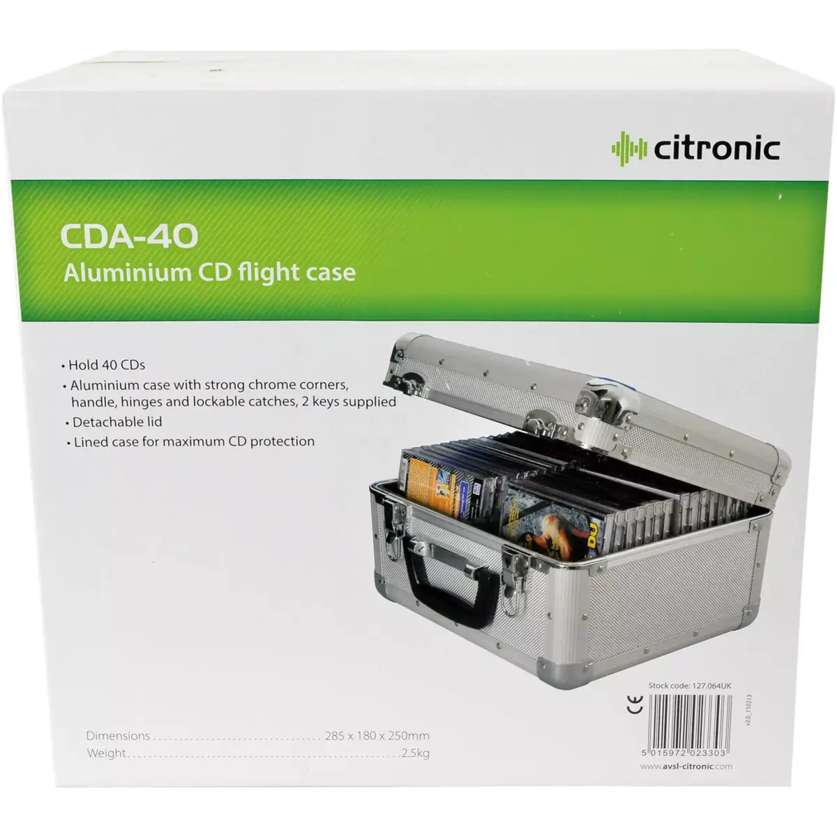 Citronic - CDA:40 Aluminium Cd Case - Image 2