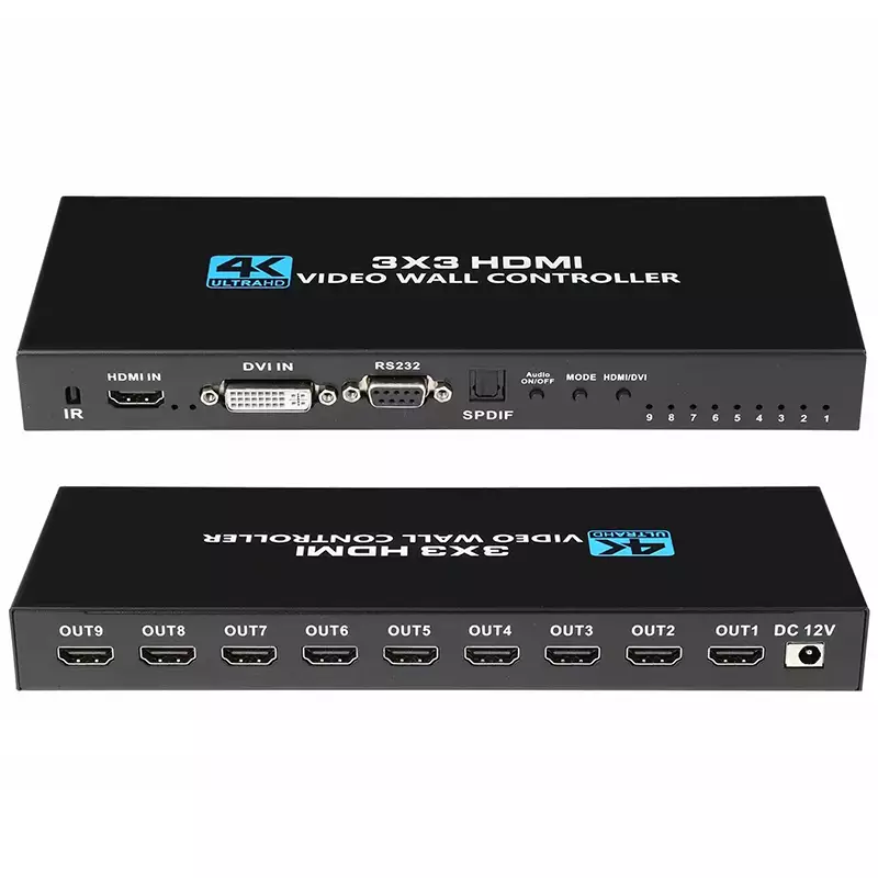 128848TVA_1 Tva - 3X3 Hdmi Video Wall Controller - Image 1