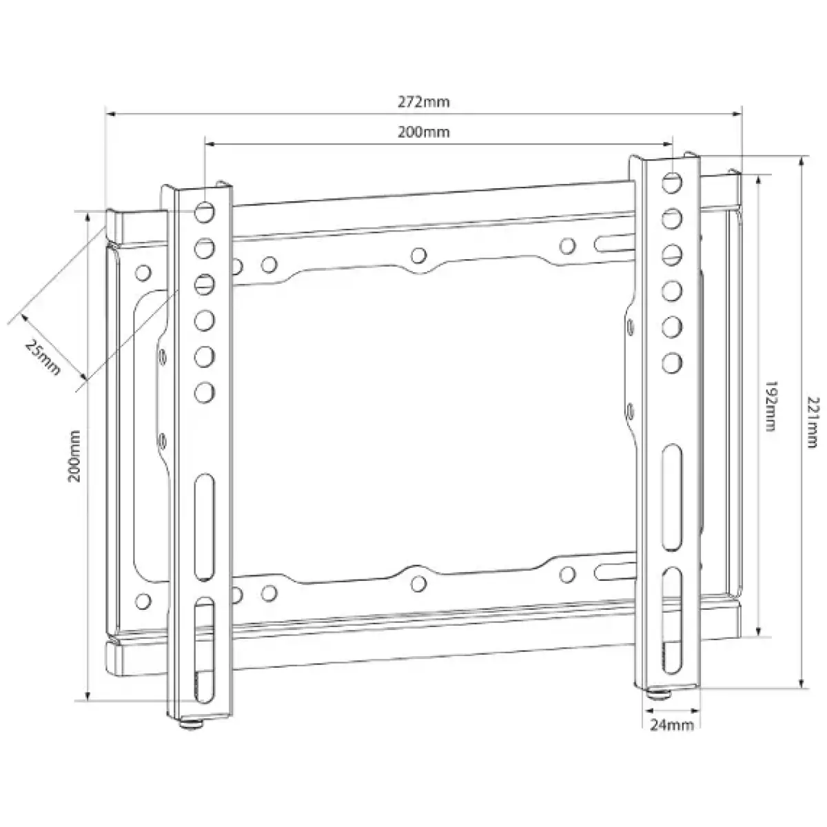 Avlink SF201 Tv Wall Bracket Fixed 17ICH - 45INCH - Image 2
