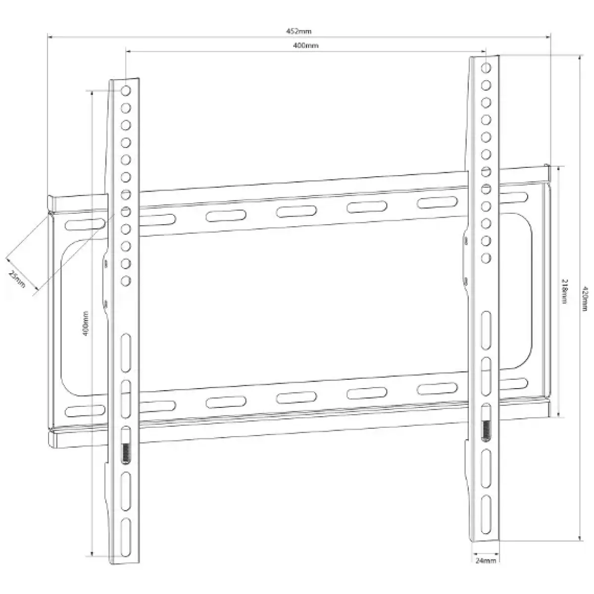 Avlink SF401 Tv Wall Bracket Fixed 26INCH - 65INCH - Image 3