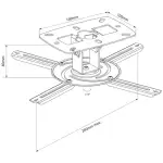 Avlink PJM80 Projector Ceiling Bracket - Image 3