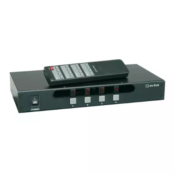 129.589_CO1 Avlink - Avlink - Ad - AV44 4:4 A/v Matrix Switcher With Ir Remote Control - Image 1