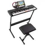 Max - KB5SET - Electronic Keyboard Illuminated 61 - Key Set