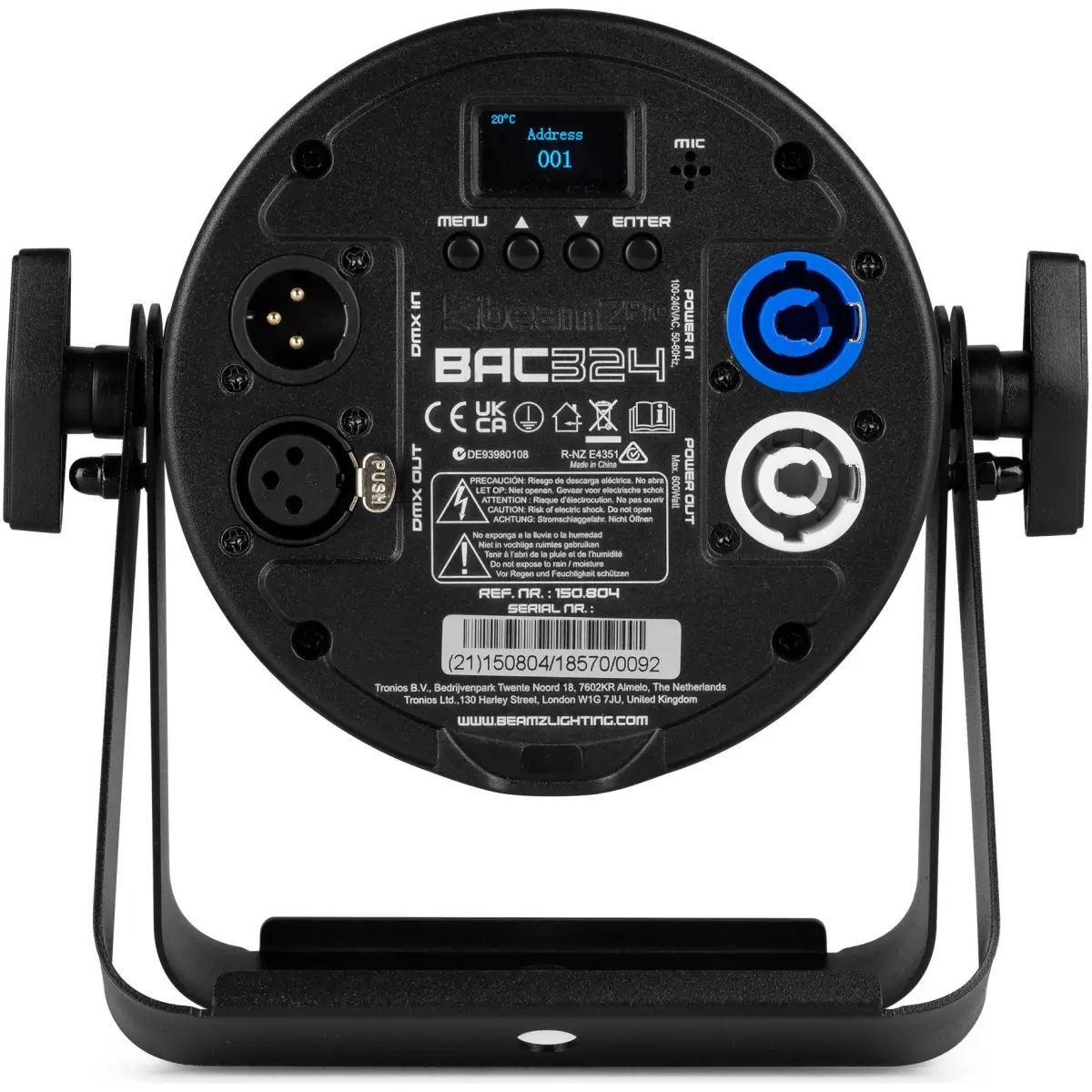 Beamzpro - BAC324 4in1 RGBW LEDS IR DMX - Image 8