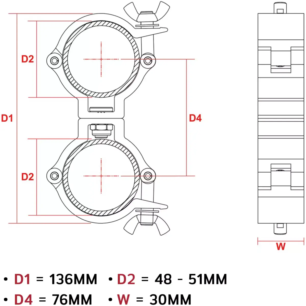 Beamz - BC50 - 100D - Swivel Coupler - Image 4
