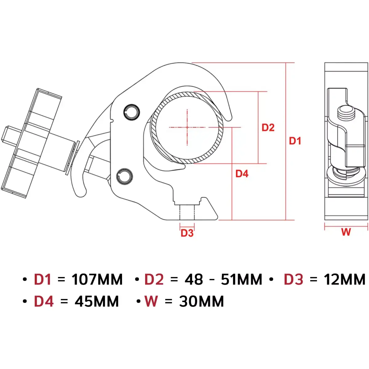 Beamz - BC50 - 250T - 250KG Quick Trigger Clamp - Image 4