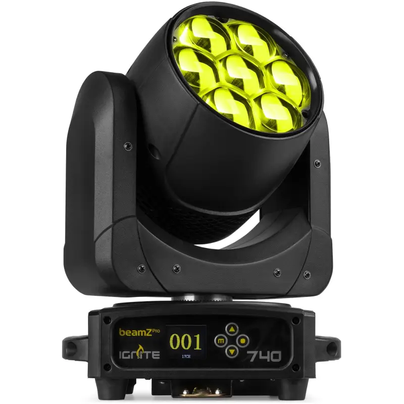 Beamzpro IGNITE740 Led Moving Head Wash Zoom 7X 40W Rgbw