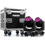 Beamzpro NEREID740 Led Moving Head Wash IP65 7X 40W [2 In A Flightcase]