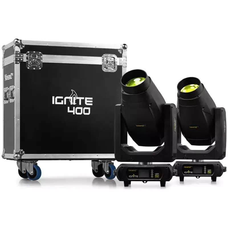 Beamzpro IGNITE400 Led Moving Head Beam - Spot - Wash 1X 400W [2 In A Flightcase]