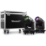 Beamzpro IGNITE300A Led Moving Head Beam - Spot - Wash 1X 300W With Animation [2 In A Flightcase]