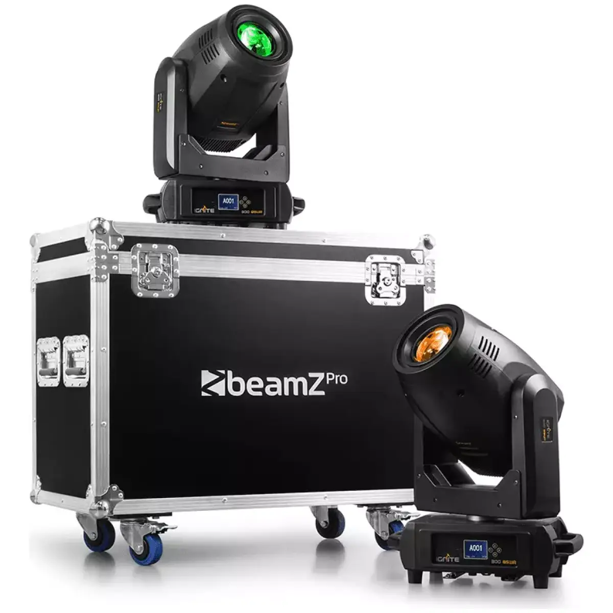 Beamzpro IGNITE300A Led Moving Head Beam - Spot - Wash 1X 300W With Animation [2 In A Flightcase] - Image 2