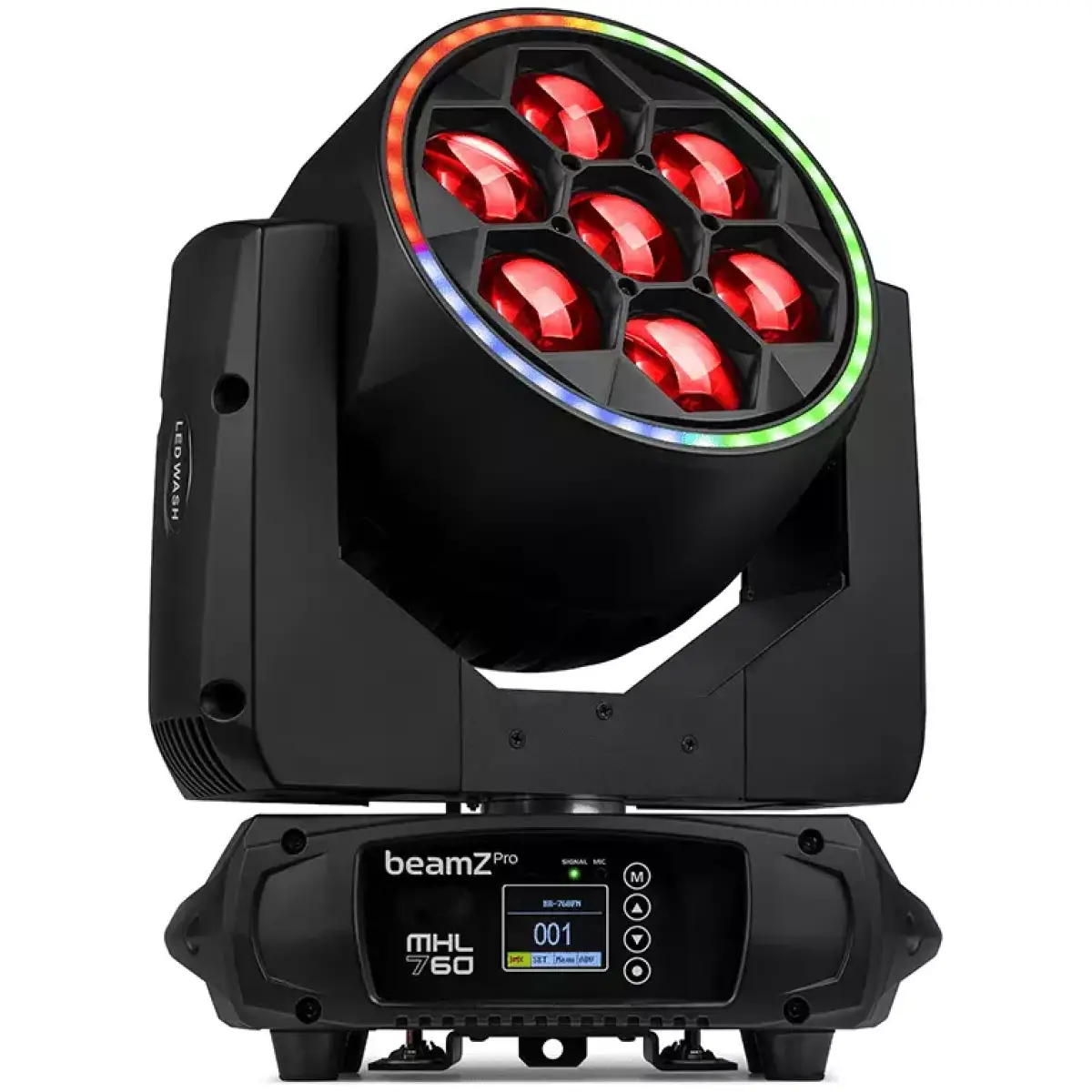 Beamzpro MHL760 Led Moving Head Bee Eye Zoom 7X 60W Rgbw [2 In A Flightcase] - Image 3