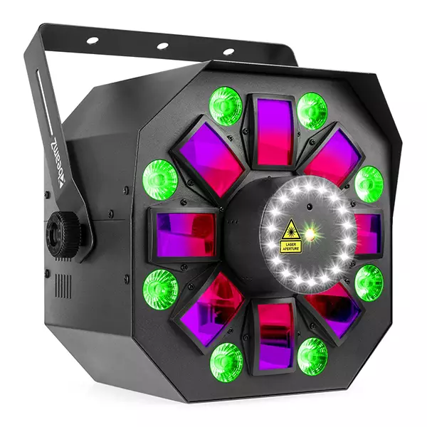 153682B_1 Beamz Multibox Led Effect With Laser And Strobe 18X 0.2W Led 9X 8W Rgbawuvp - Image 1