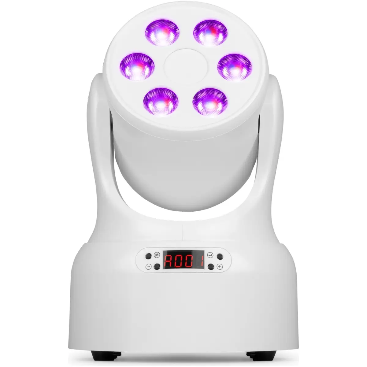BEAMZ NOVA68-WH LED MOVING HEAD WASH 6x 8W RGBW WHITE - Image 2