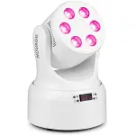 BEAMZ NOVA68-WH LED MOVING HEAD WASH 6x 8W RGBW WHITE - Image 4