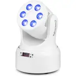 BEAMZ NOVA68-WH LED MOVING HEAD WASH 6x 8W RGBW WHITE - Image 5