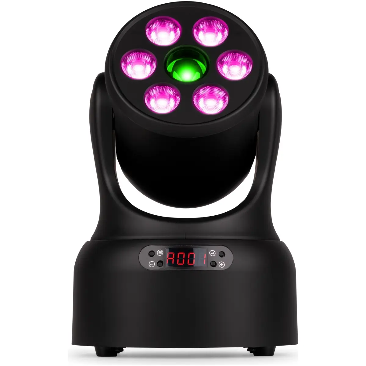 BEAMZ NOVA68G-BK LED MOVING HEAD WASH 6x 8W RGBW GOBO BLACK - Image 2