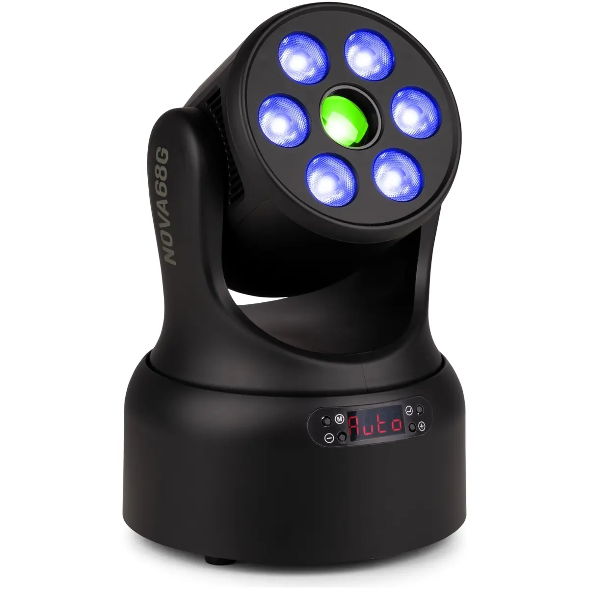 BEAMZ NOVA68G-BK LED MOVING HEAD WASH 6x 8W RGBW GOBO BLACK - Image 4