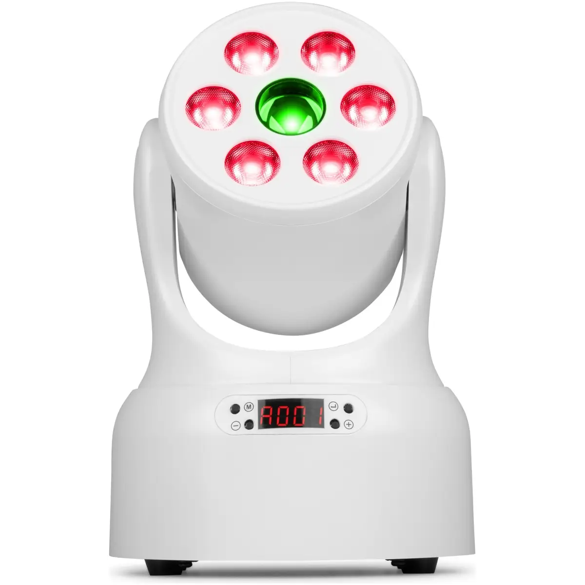 BEAMZ NOVA68G-WH LED MOVING HEAD WASH 6x 8W RGBW GOBO WHITE - Image 2