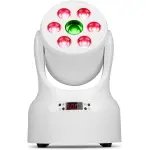 BEAMZ NOVA68G-WH LED MOVING HEAD WASH 6x 8W RGBW GOBO WHITE - Image 2