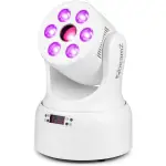 BEAMZ NOVA68G-WH LED MOVING HEAD WASH 6x 8W RGBW GOBO WHITE - Image 5