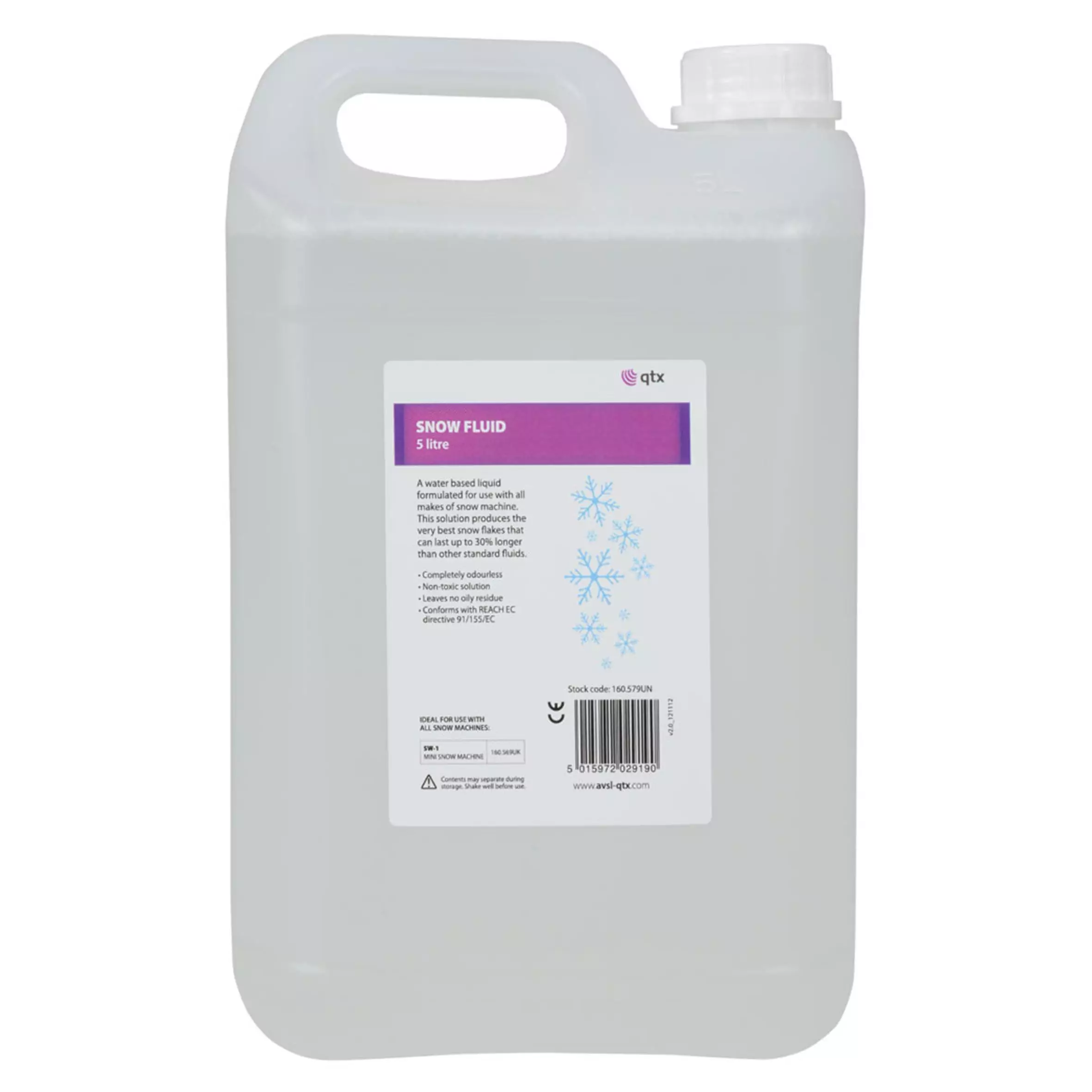 160579_CO1 Qtx Snow - 5L Snow Fluid 5L - Image 1
