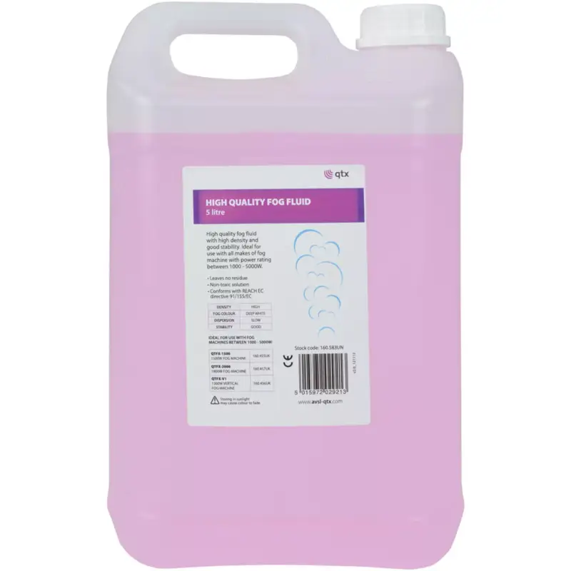 Qtx Hq - Fog - 5L Hq Fog Fluid 5L
