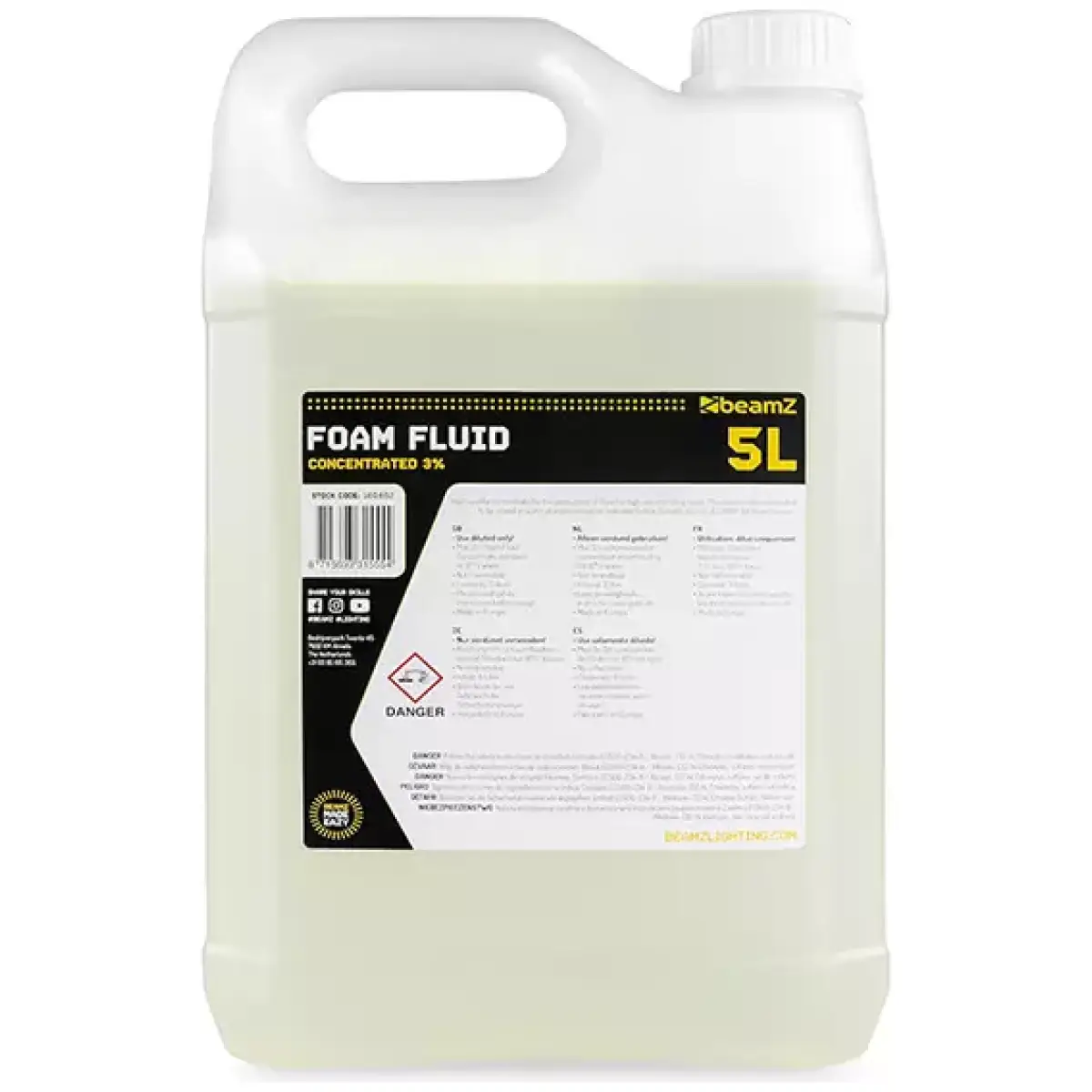 Beamz FFL5 Foam Fluid 5L - Image 2