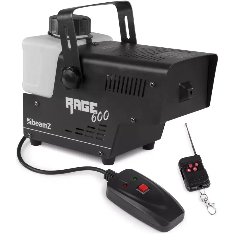 Beamz RAGE600 Smoke Machine 600W Wireless Remote
