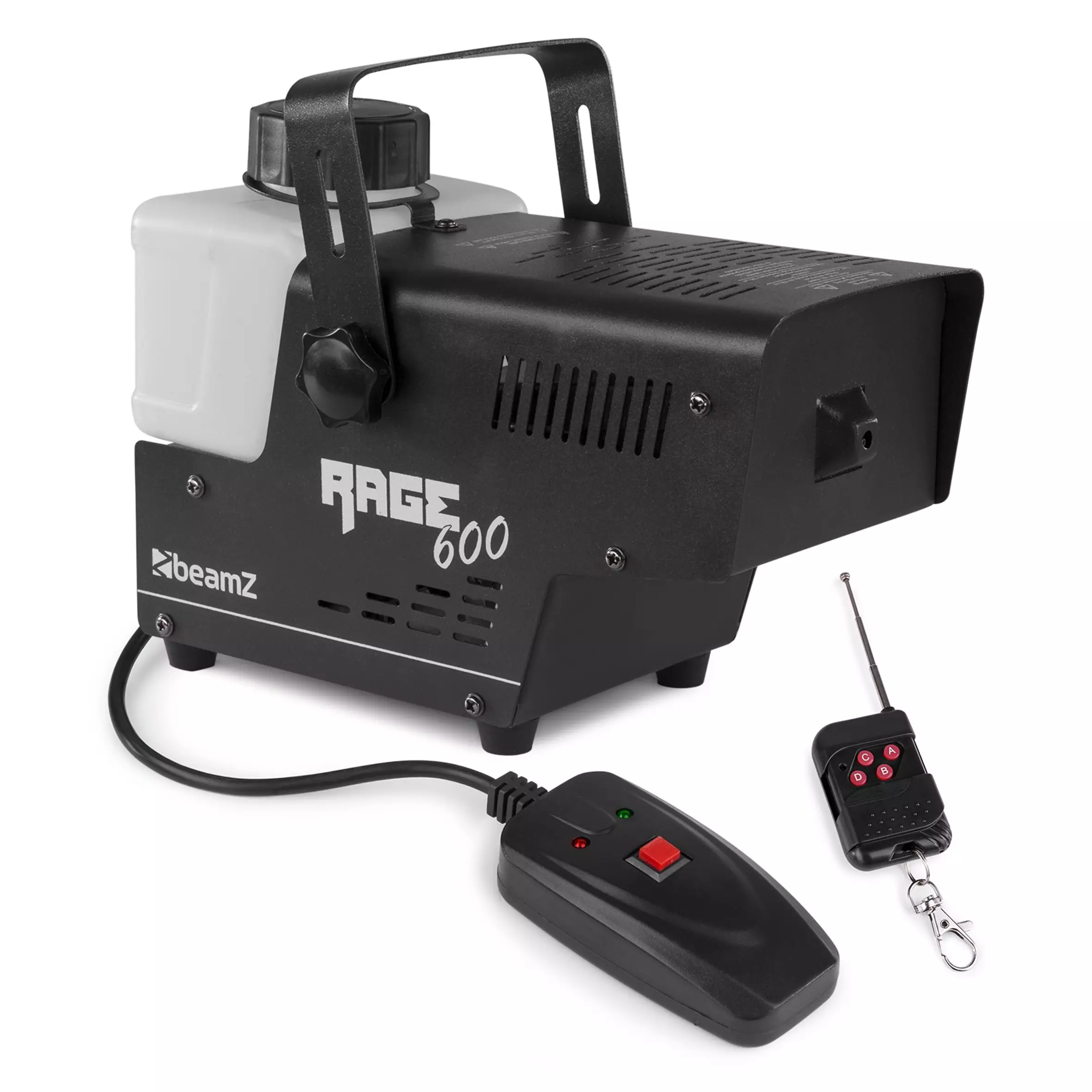 160702B_1 Beamz RAGE600 Smoke Machine 600W Wireless Remote - Image 1