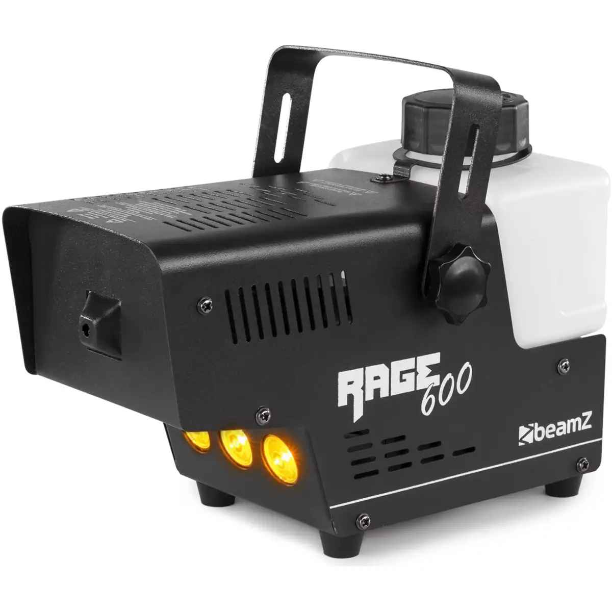 Beamz RAGE600LED Smoke Machine 600W Amber 3X 1W Wireless Remote - Image 2