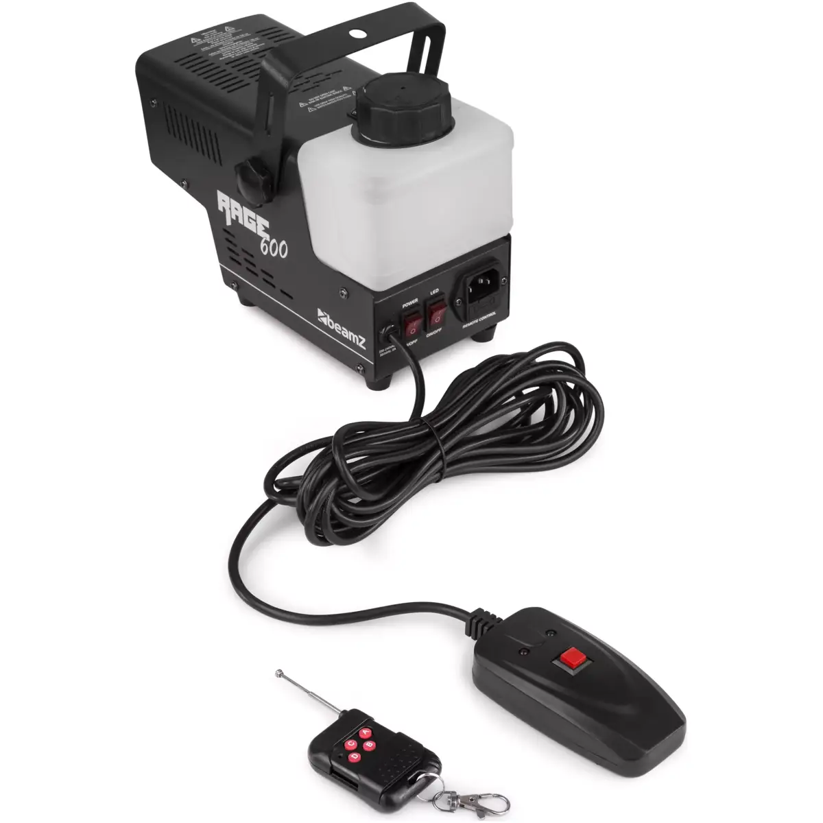 Beamz RAGE600LED Smoke Machine 600W Amber 3X 1W Wireless Remote - Image 7