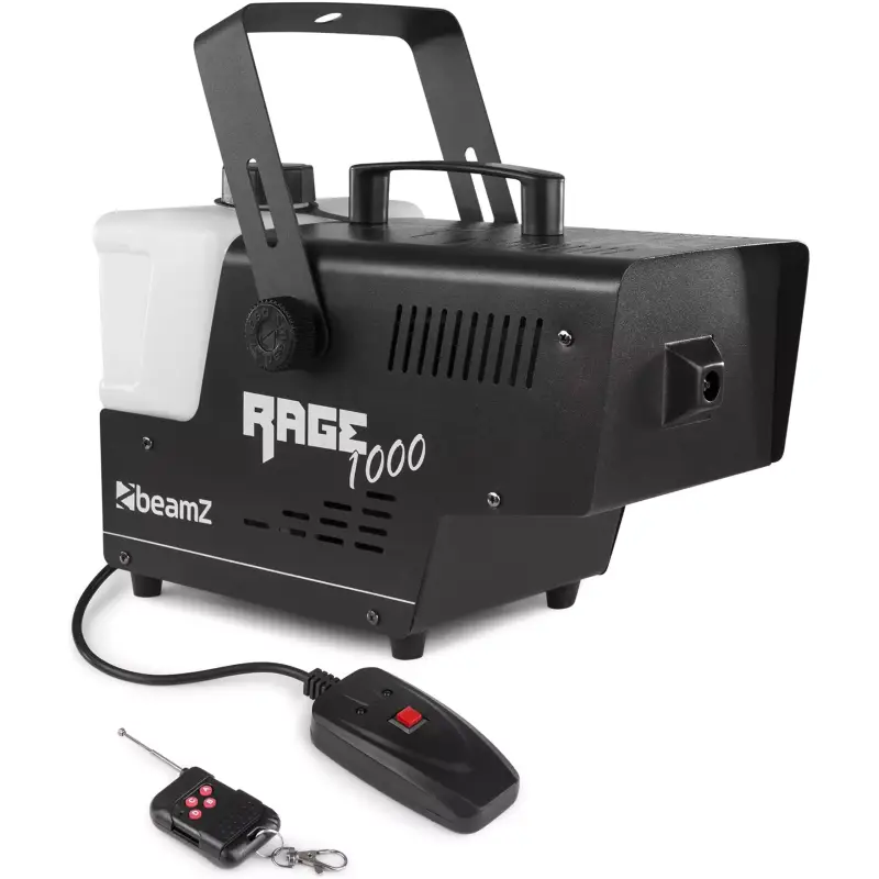 Beamz RAGE1000 Smoke Machine 1000W Wireless Remote