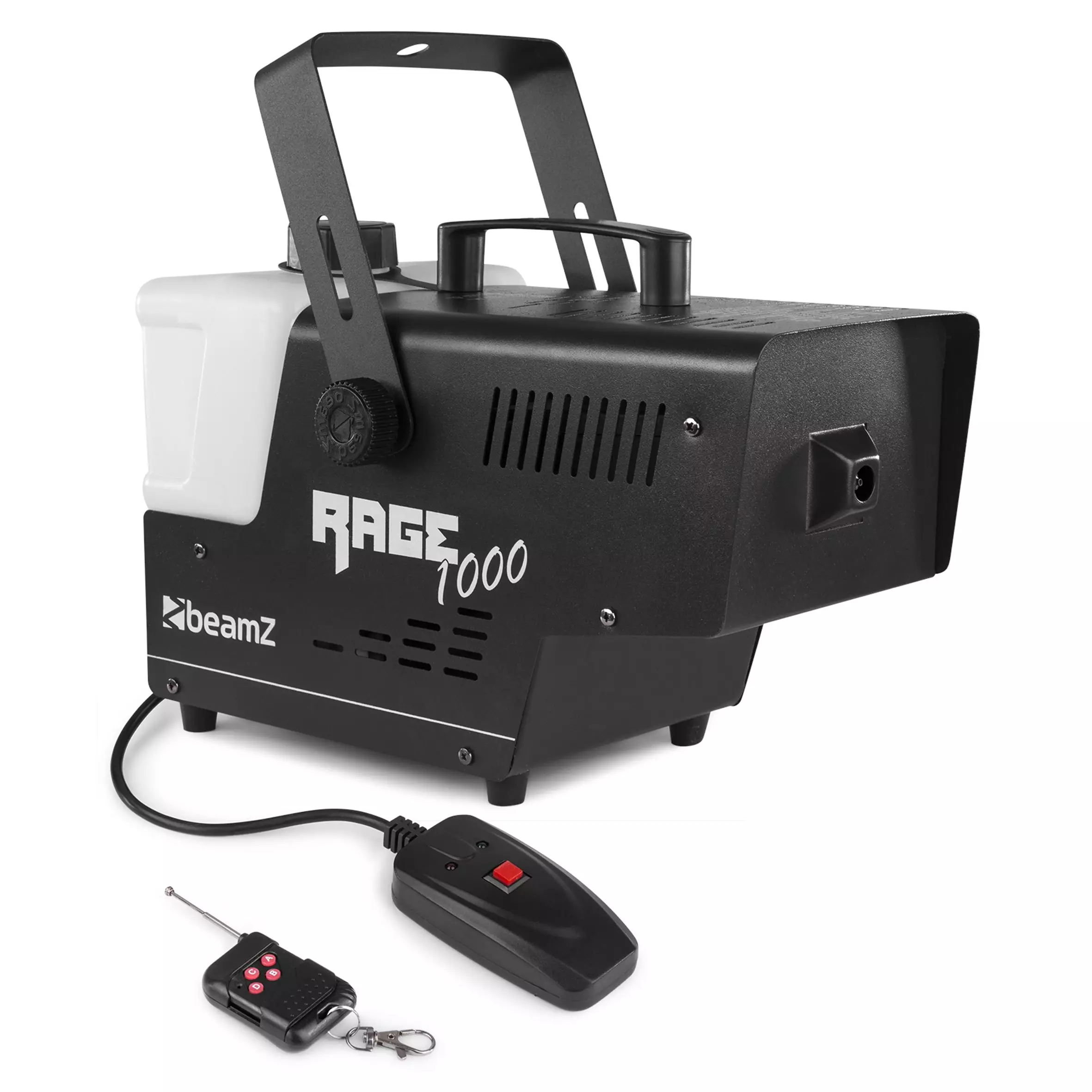 160710B_1 Beamz RAGE1000 Smoke Machine 1000W Wireless Remote - Image 1
