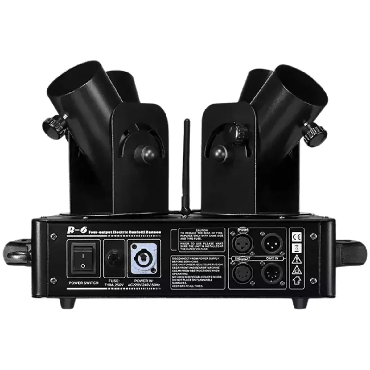Djpower R - 6 FOUR OUTPUT CONFETTI LAUNCHER - Image 2