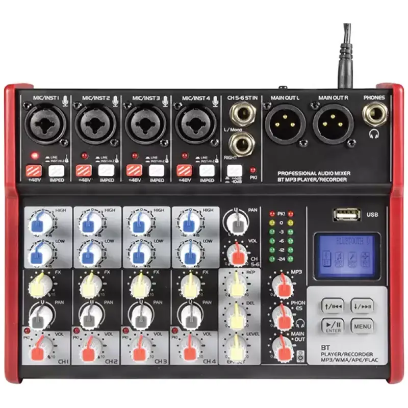 Citronic - Csm - 6 Music Mixer With BT/USB/MP3