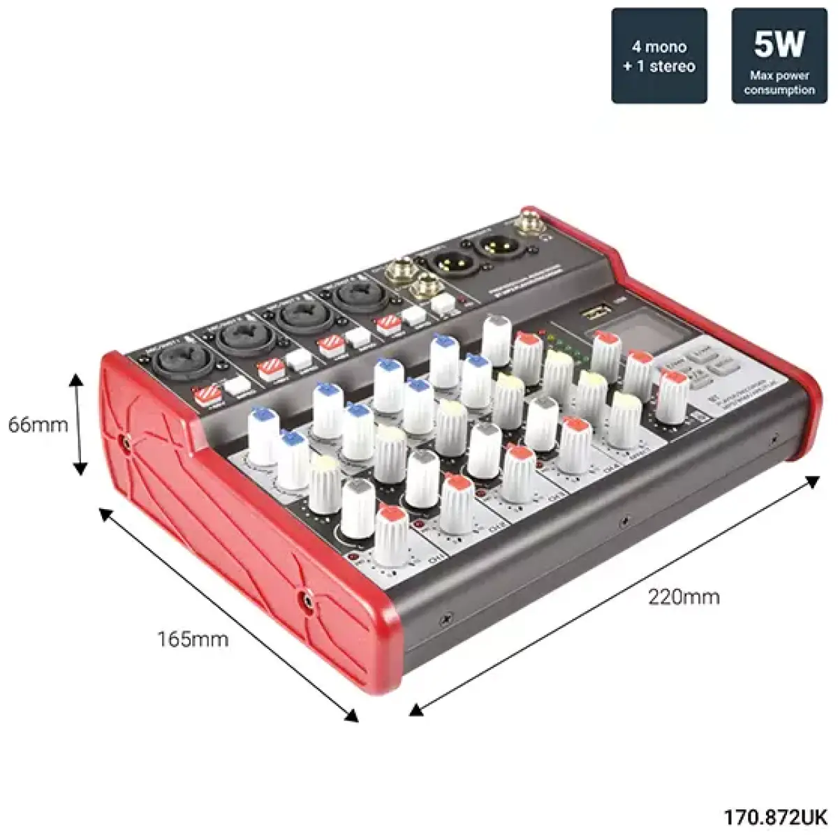 Citronic - Csm - 6 Music Mixer With BT/USB/MP3 - Image 3