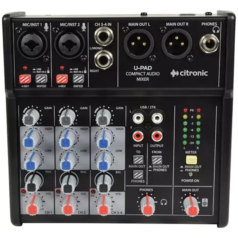Citronic - Qtx - U - Pad Compact Music Mixer Usb Interface