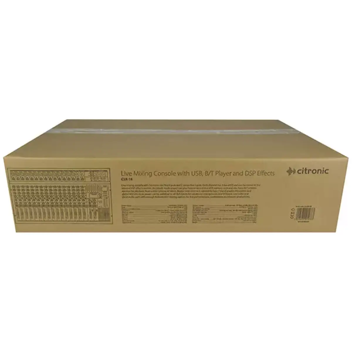 Citronic - Csx - 18 Music Mixer USB/MP3/BT With Dsp And Recorder - Image 7