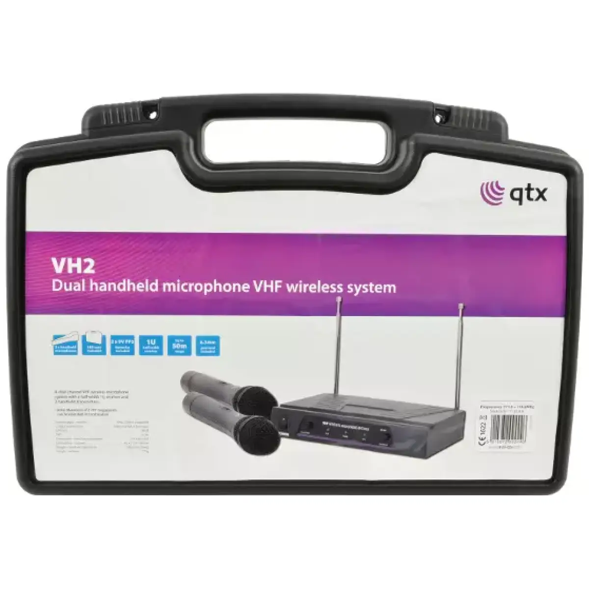 Qtx VH2 Dual Handheld Microphone Vhf 173.8 + 174.8MHZ - Image 3