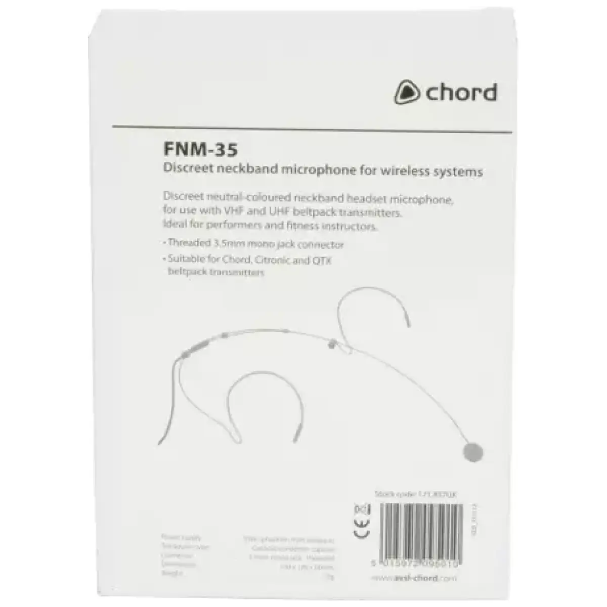 Chord Fnm - 35 Neckband Microphone Beige 3.5MM - Image 4