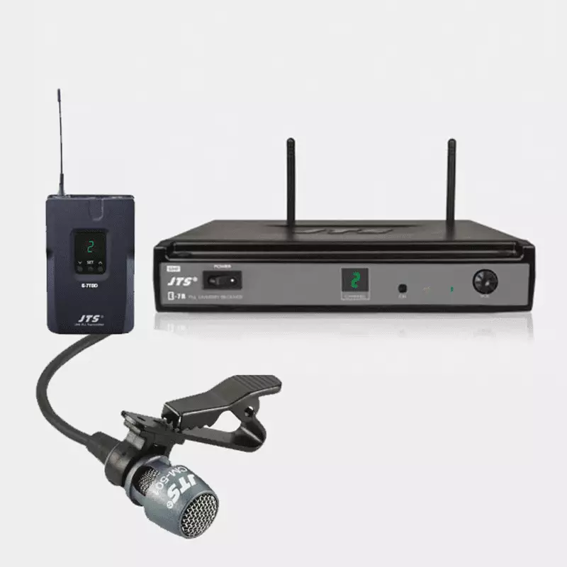 171.965JTS_2 Jts E - 7R/E - 7TB+CM - 501 Lapel Microphone Diversity Uhf 518 - 542MHZ - Image 1