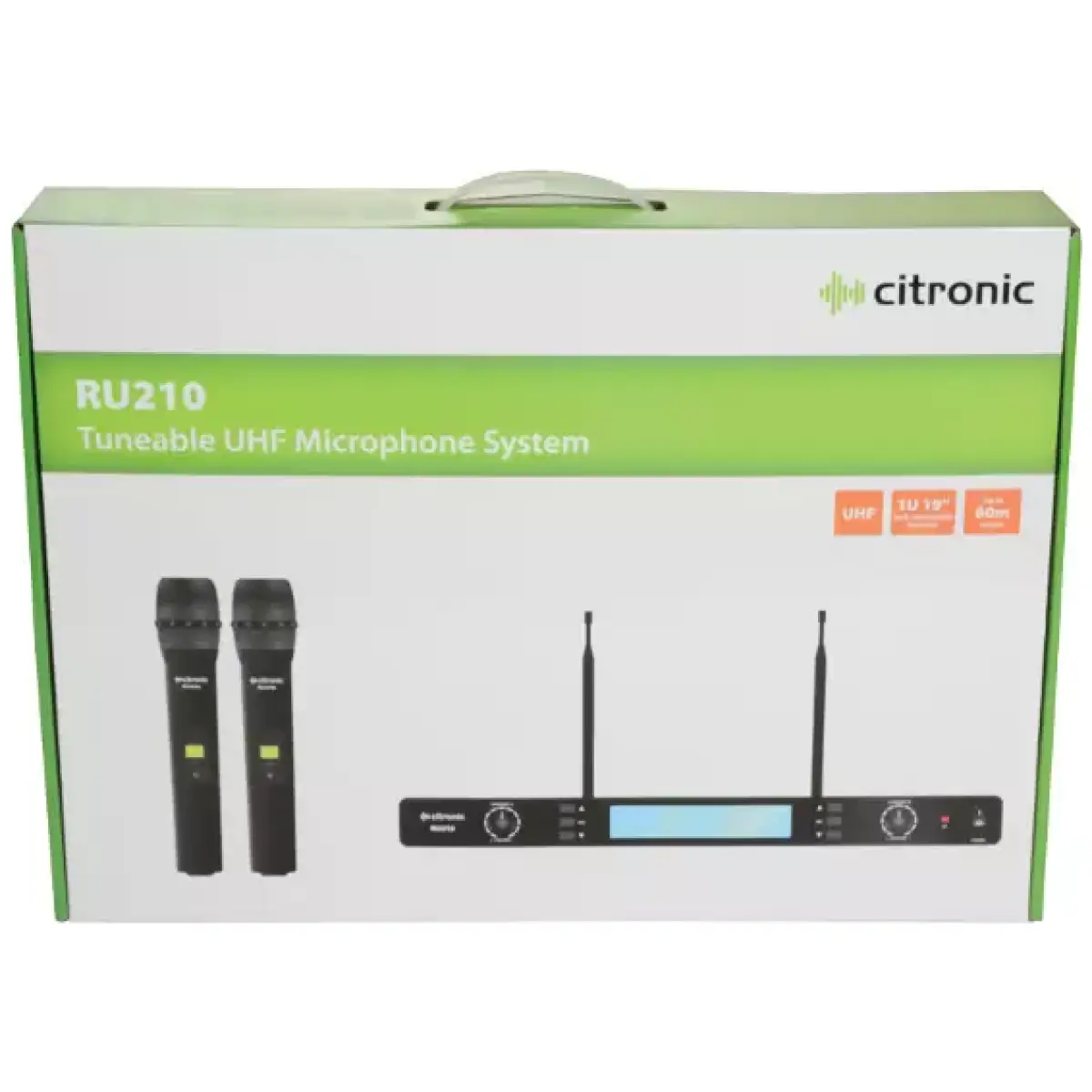 Citronic RU210 - H Dual Handheld Microphone Uhf 863 - 865MHZ - Image 8