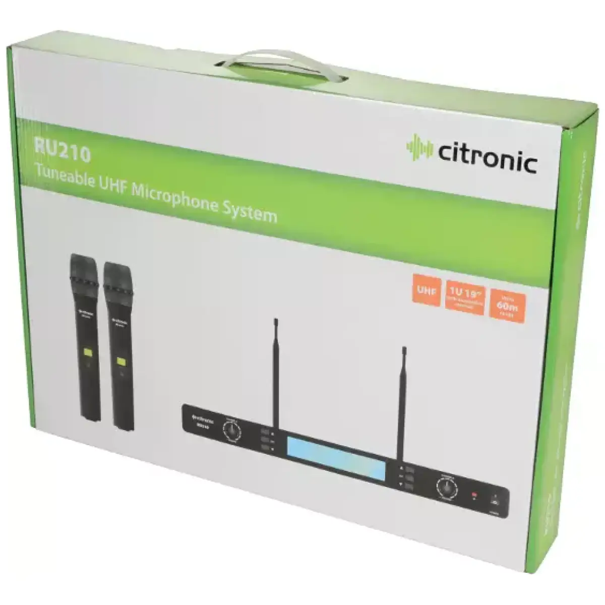 Citronic RU210 - H Dual Handheld Microphone Uhf 863 - 865MHZ - Image 7