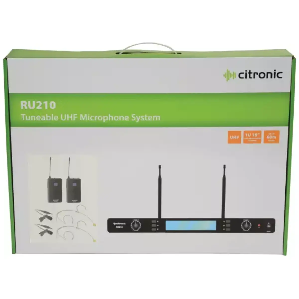 Citronic RU210 - N Dual Lapel Microphone Uhf 863 - 865MHZ - Image 8